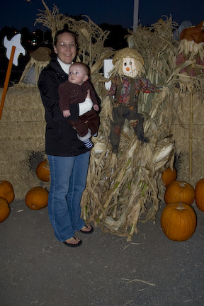 Landon at the Pumpkin Patch