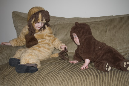 Landon and Ryan in Halloween Costumes