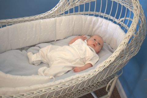 Landon in the Family Bassinet